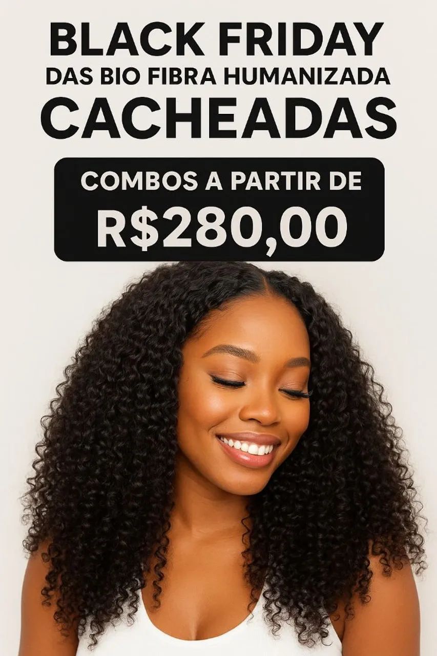 Promoção Combos de bio humano cacheado.