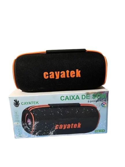 Caixinha de som Bluetooth CAYATEK prova a Água 60W Alto Falante Duplo e Luz RGB boa SOM-02 - Foto 2