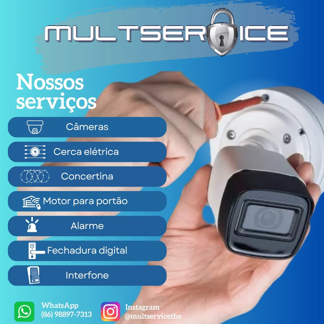 Segurança Residencial Completa: Câmeras, Alarmes e Mais!
