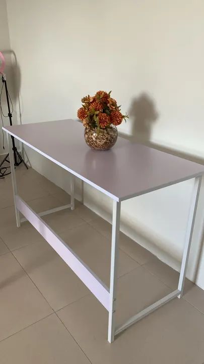 Mesa de Escritório Branca - Foto 2