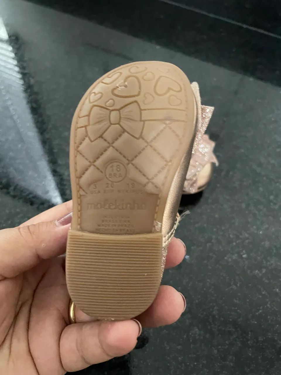 Sapatilha molekinha tamanho 18 