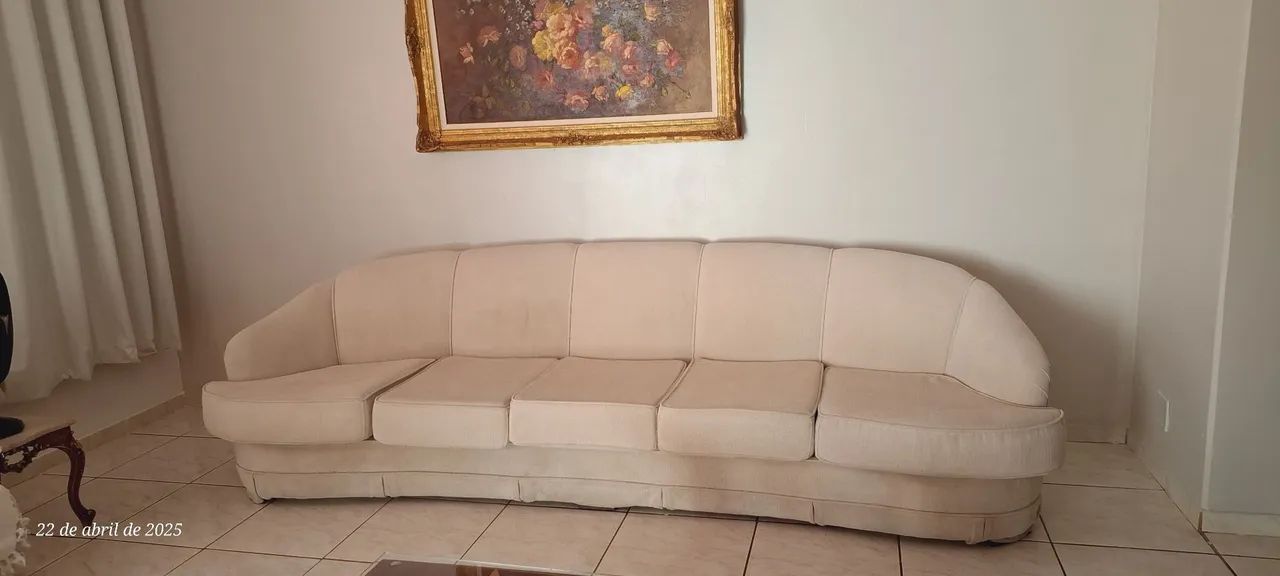 Sofá 5 lugares déc.1940 reformado - Foto 4