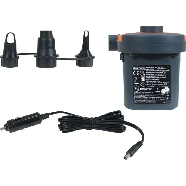 BOMBA ELETRICA 12V - 96W PARA INFLAVEIS COM ENTRADA PARA ACENDEDOR DE CARRO - Foto 3