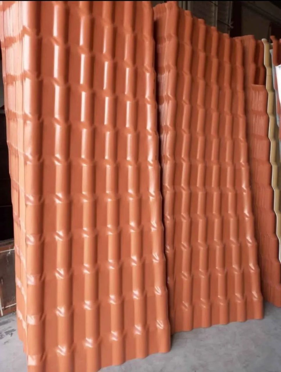Telha PVC Modelo Plan, terracota.  2.42x88 - R$79,90 - Foto 3