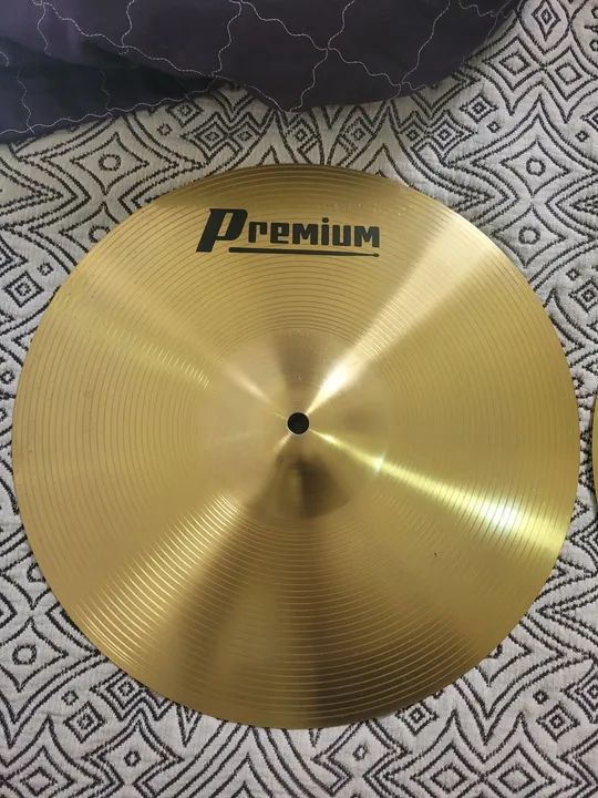 Par de pratos hi hat (Chimbal) 14 polegadas - Foto 2
