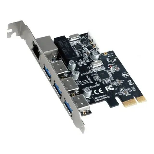 Placa de Rede/USB PCI RJ45 10/100/1000Mbps e 3 USB 3.0 Knup KP-PL908 -  WZetta - Foto 3