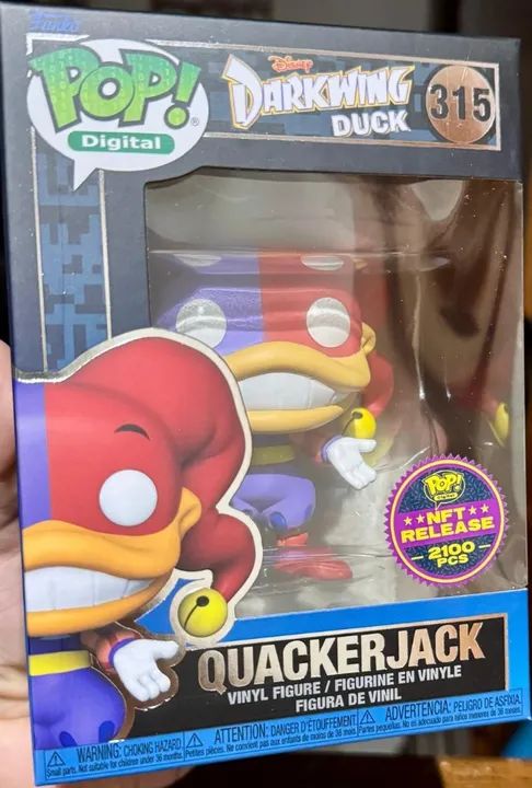  Funko Pop QuackerJack Nft Release 2100 Pieces - Darkwing Duck