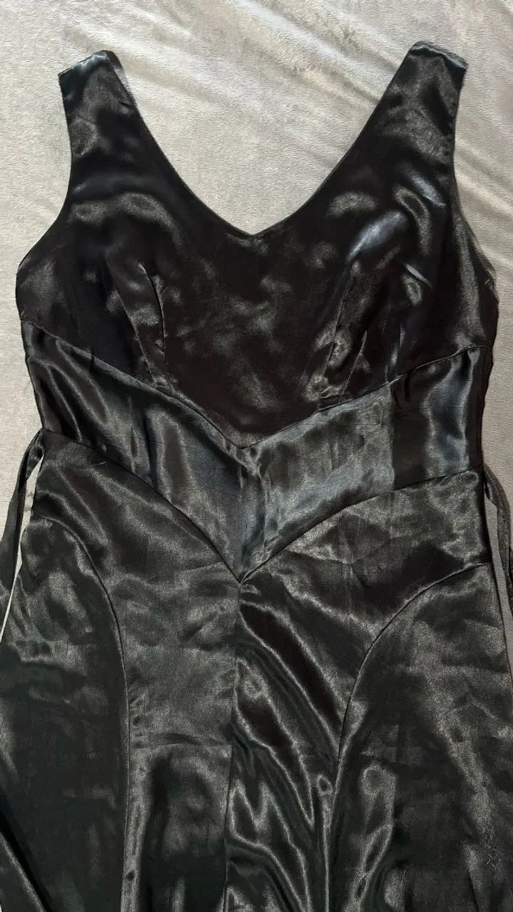 Vestido de Festa Longo Preto - Marca Charbon Tam G - Foto 4