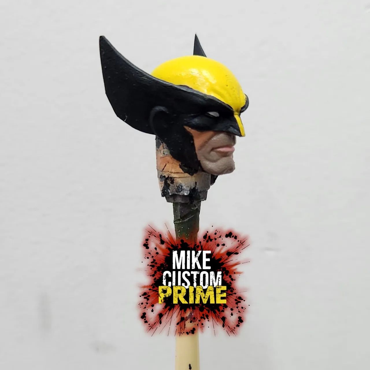 Head custom wolverine jim lee face normal padrão marvel legends  - Foto 4
