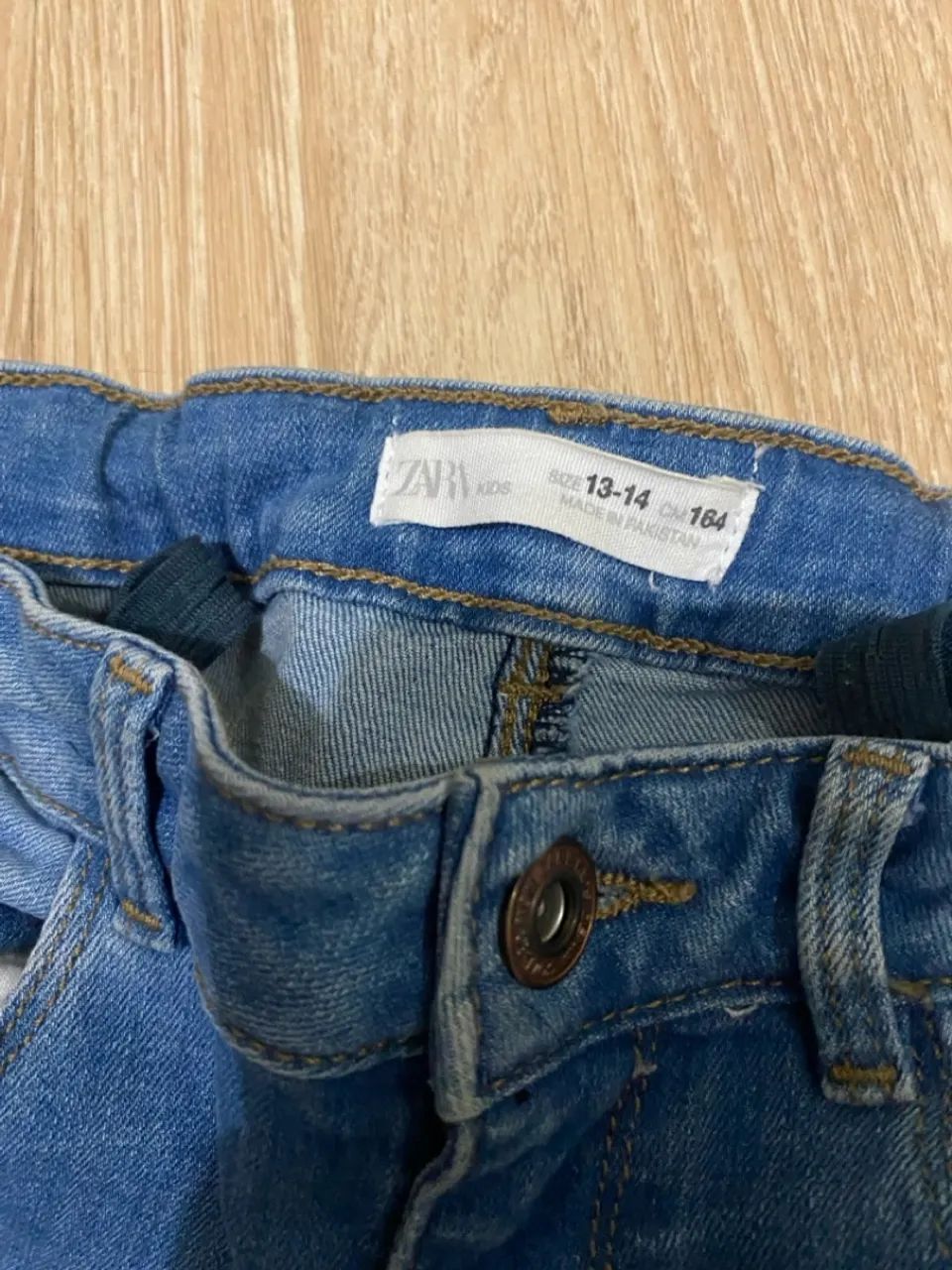 Calça Jeans infantil Zara Kids TAM 13/14 anos - Foto 3