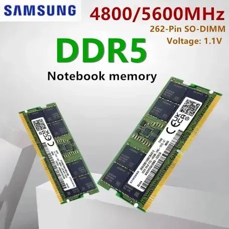 Memória RAM Samsung DDR5 4800MHz 16GB (2x8GB) - USADA - Memória