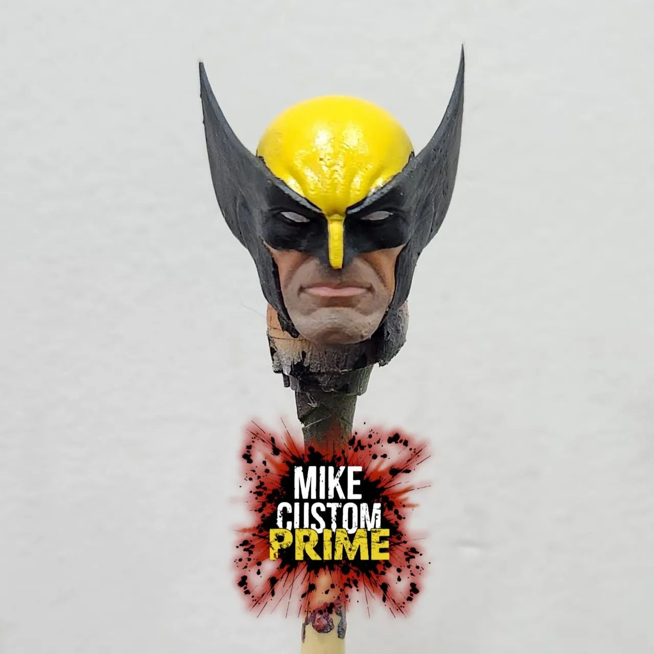 Head custom wolverine jim lee face normal padrão marvel legends  - Foto 2