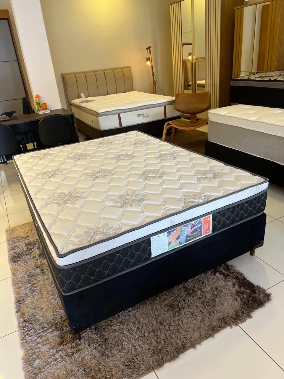 Cama Box de casal Base Nova Box +Colchão - ENTREGO