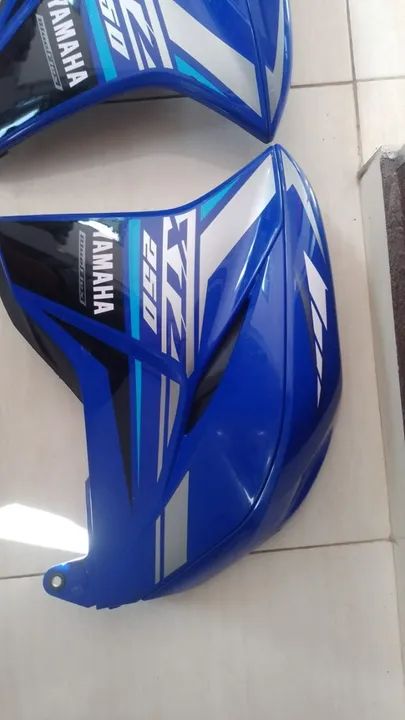 Par de Carenagem Aba Do Tanque  Lander Azul 2022 Original
