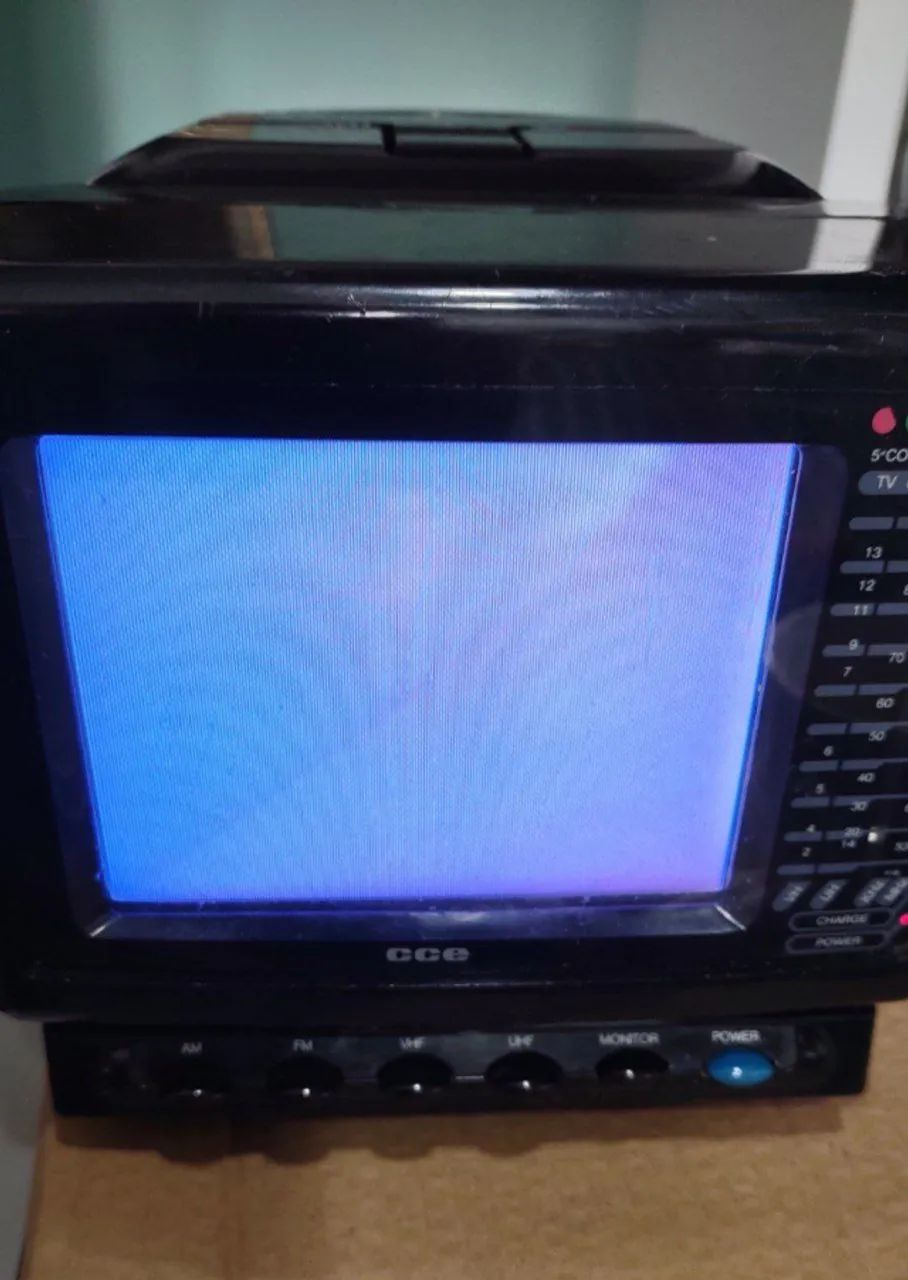 パソコン tv TV Portátil colorida com rádio AM/FM 5
