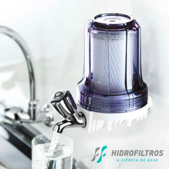 Torneira Filtro Carbon Block 5" De Parede
