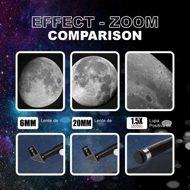 Telescópio Refrator Astronômico F36050 com Tripé + Acessórios - Até 90x - Foto 4