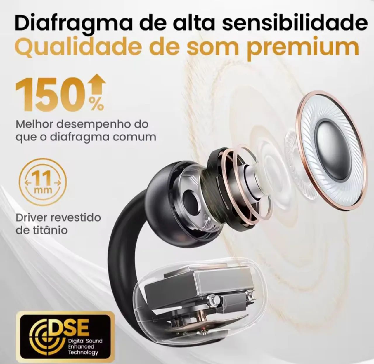 Fones de Ouvido Bluetooth Haylou Airfree  - Foto 3