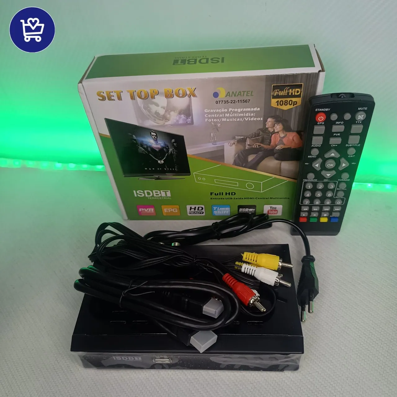 Set Top Box Conversor Digital ISDBT Full HD