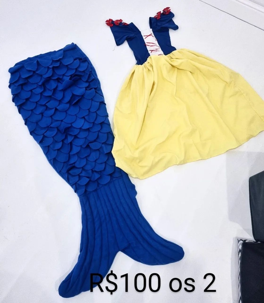 Fantasia Sereia e Branca de Neve