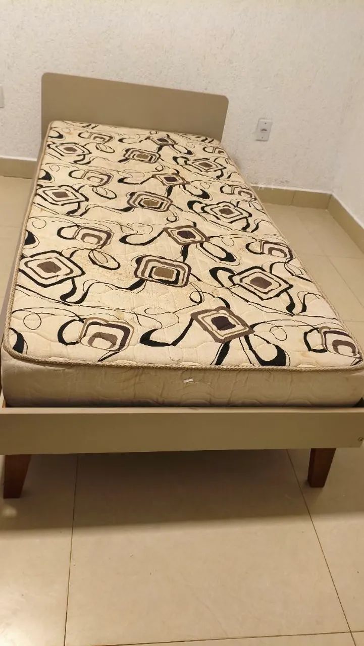 Cama Infantil Baixa de Solteiro - Tok&Stok Box Solteiro com Colchão - Foto 2