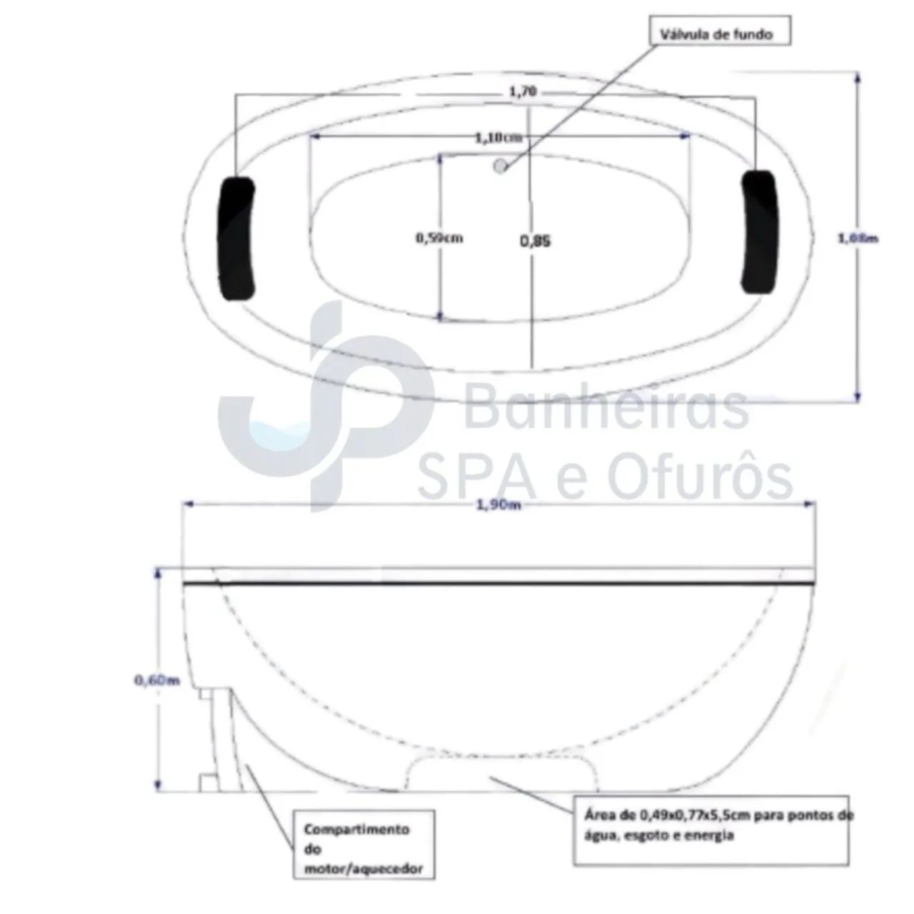 Banheira hidromassagem ofuro nova! - Foto 6
