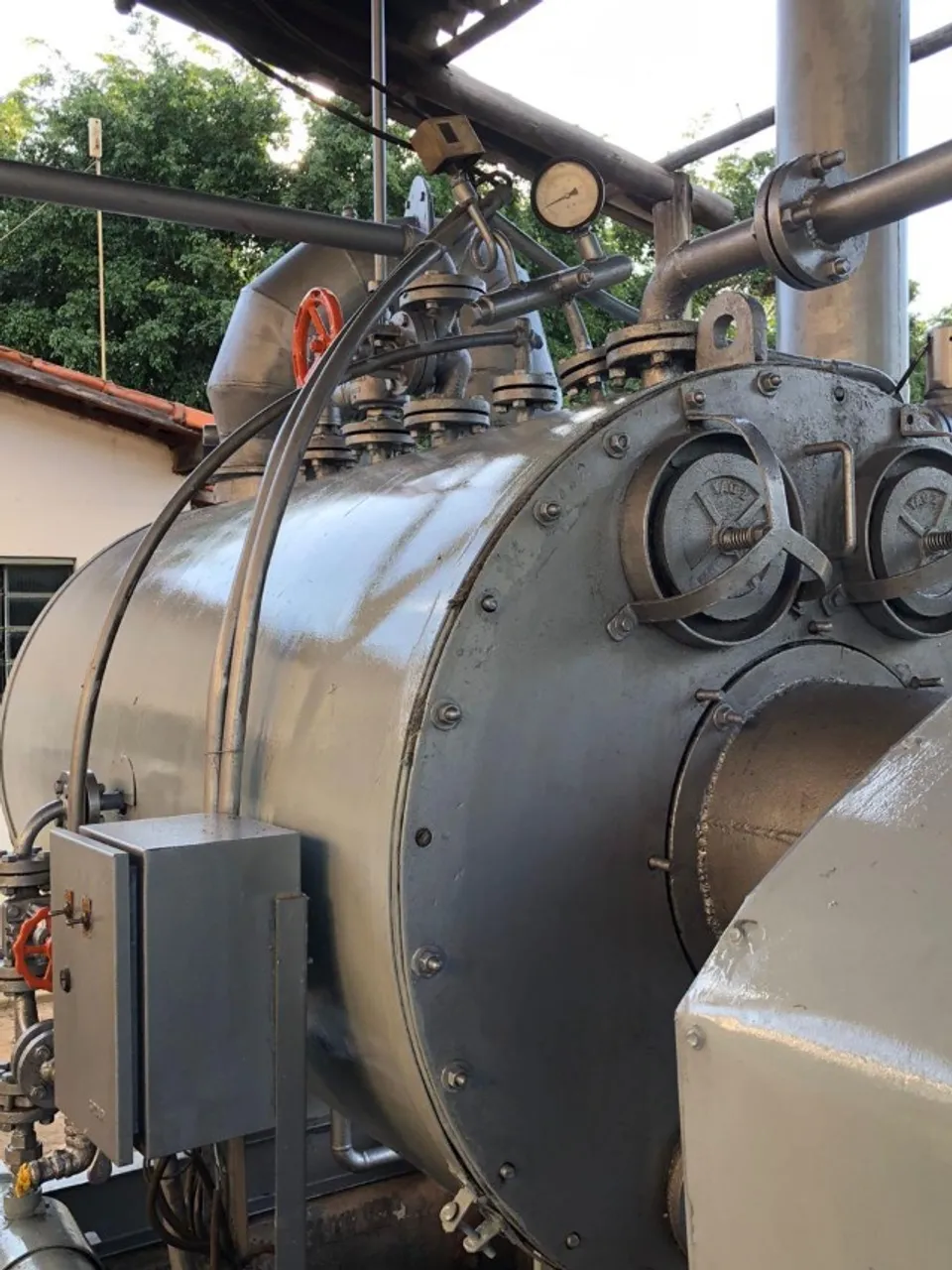 Caldeira a vapor 500kg - Lenha
