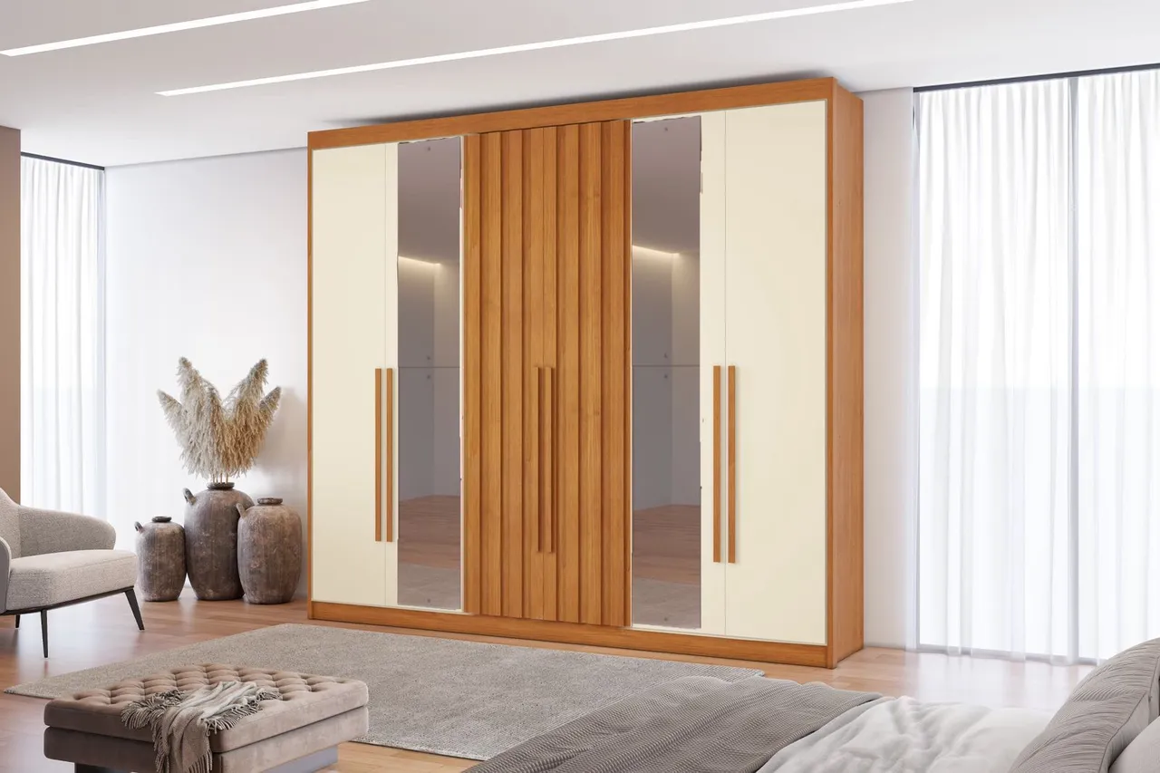 Guarda-Roupa 2.78 largura Moderno com Design Elegante