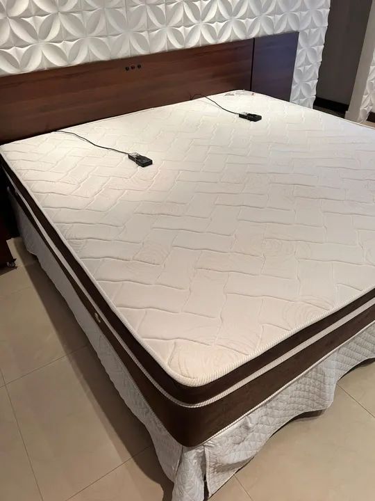 Cama Box Casal 1,93 x 2,03 com massageador elétrico  - Foto 3