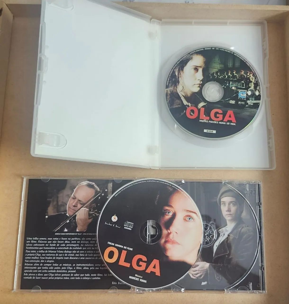 DVD + CD - Olga - Filme de Jayme Monjardim - Foto 3