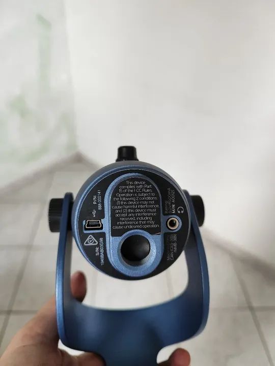 Microfone Blue Yeti USB Azul - Novo - Foto 2