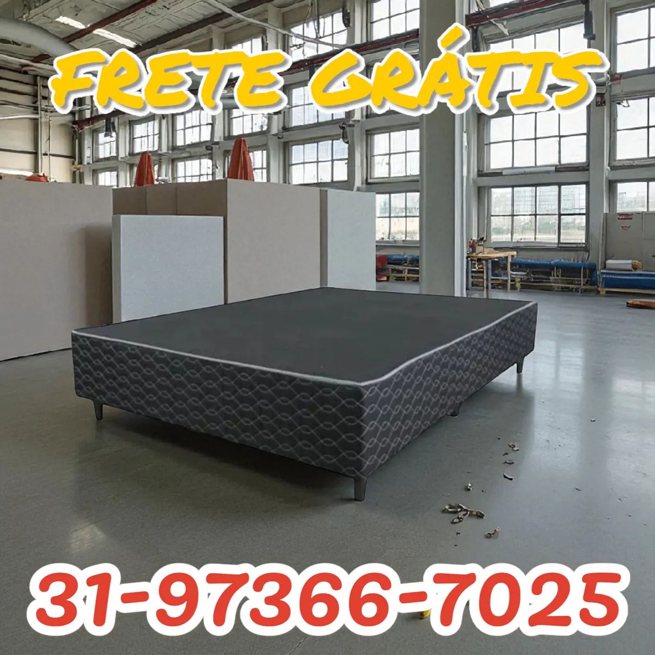 DIRETO DA FÁBRICA / BASE BOX CASAL COM ENTREGA GRÁTIS 