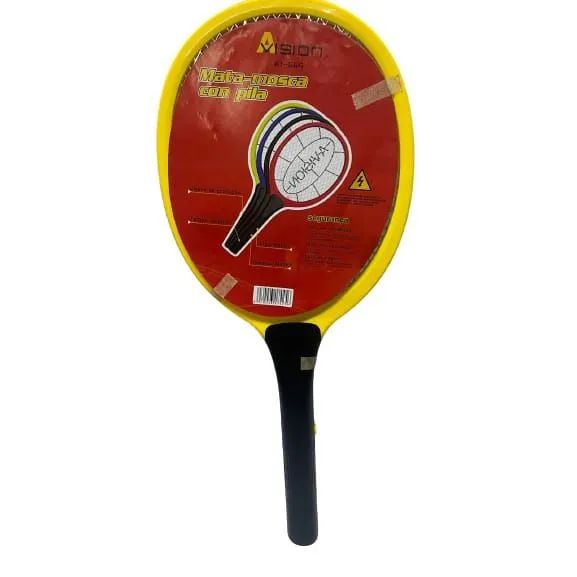 Raquete Mata-Mosquitos Elétrico com bateria recarregável 
