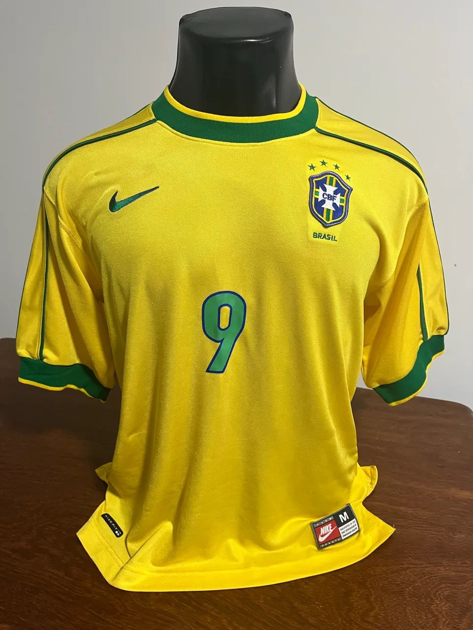 Camisa Seleção Brasileira Nike 1998 Original #9 Ronaldo - Esportes