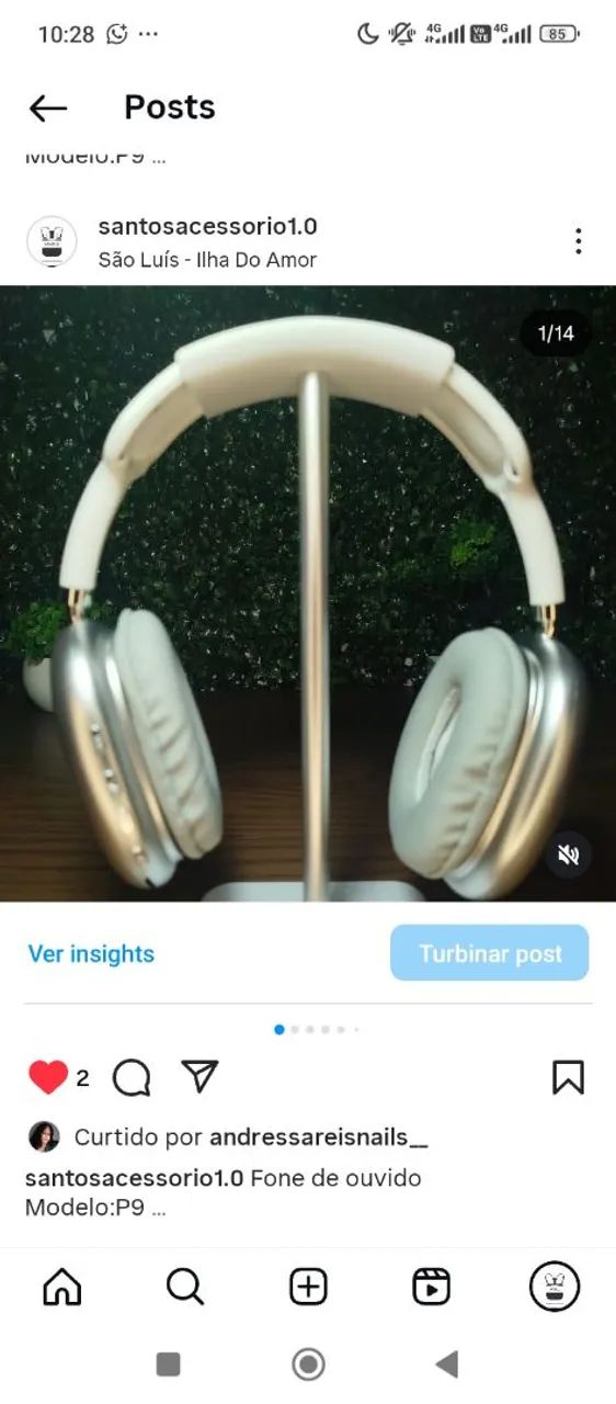 Fone de Ouvido Sem Fio P9