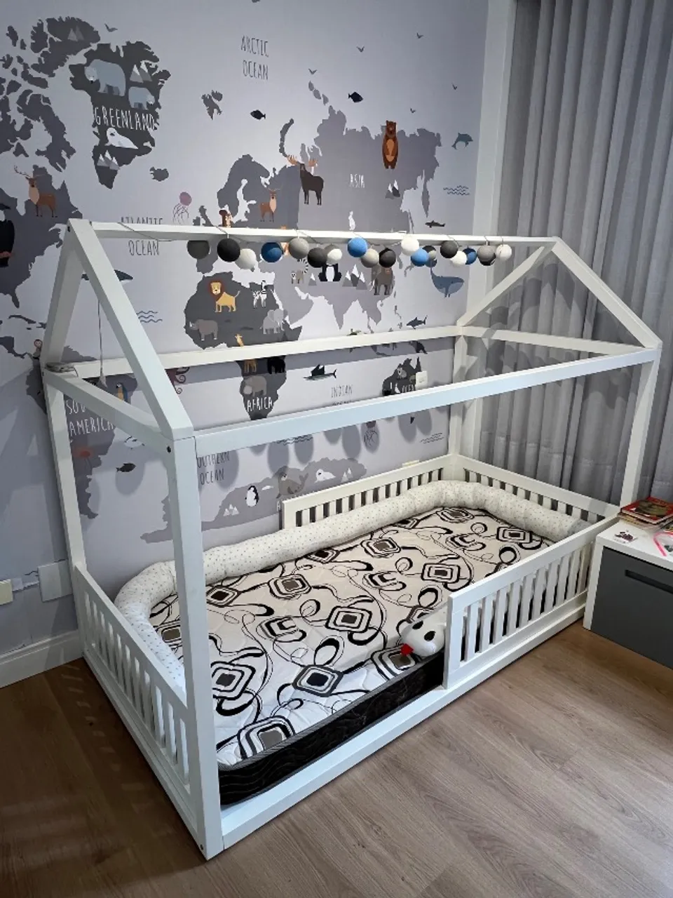 Cama solteiro casinha montessori