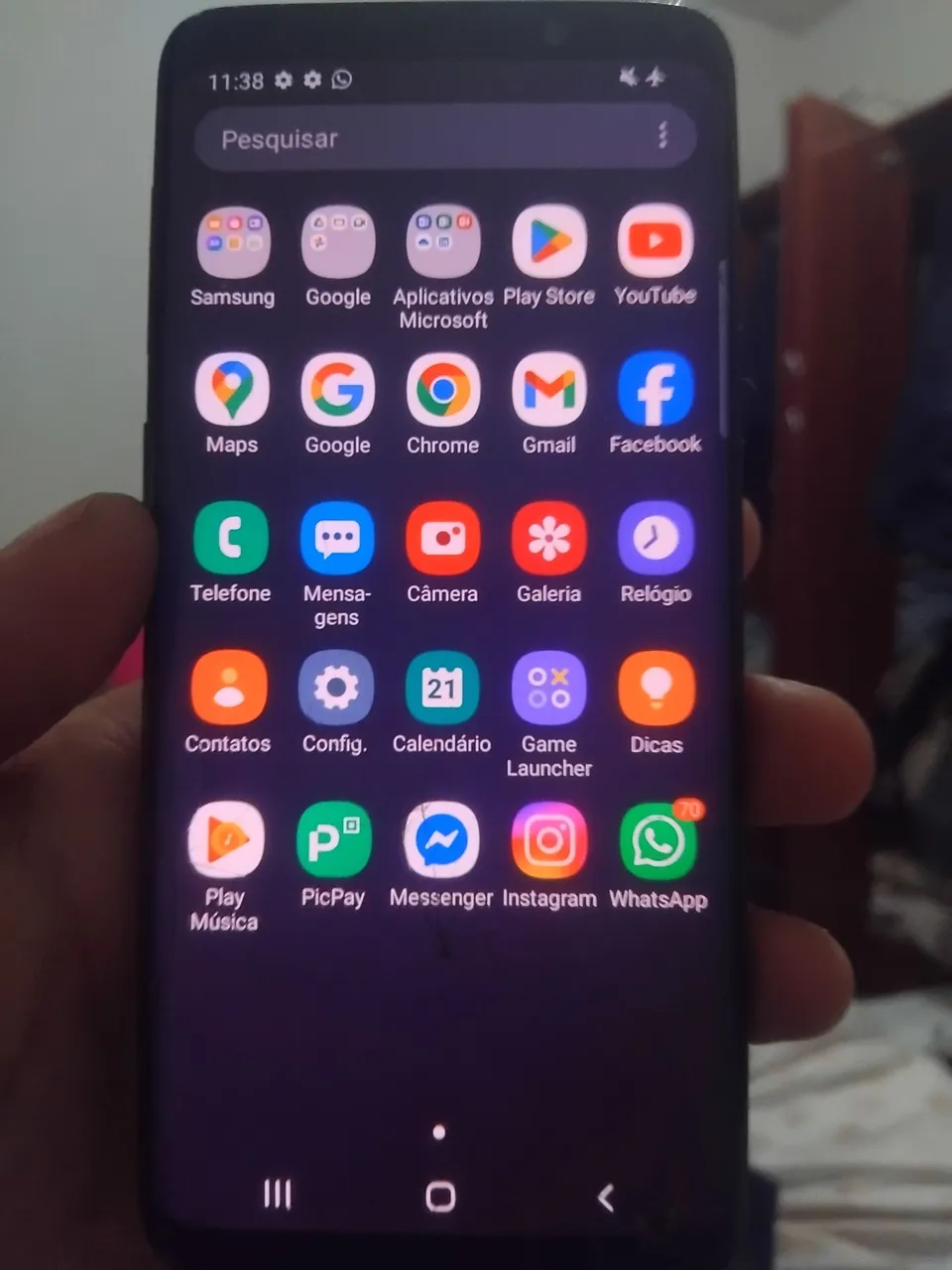 Samsung s9 problema carregar