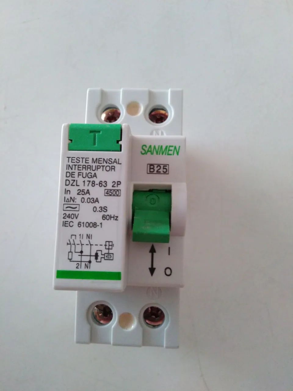 Disjuntor Diferencial Sanmen 30mA 2P 25A - Foto 2