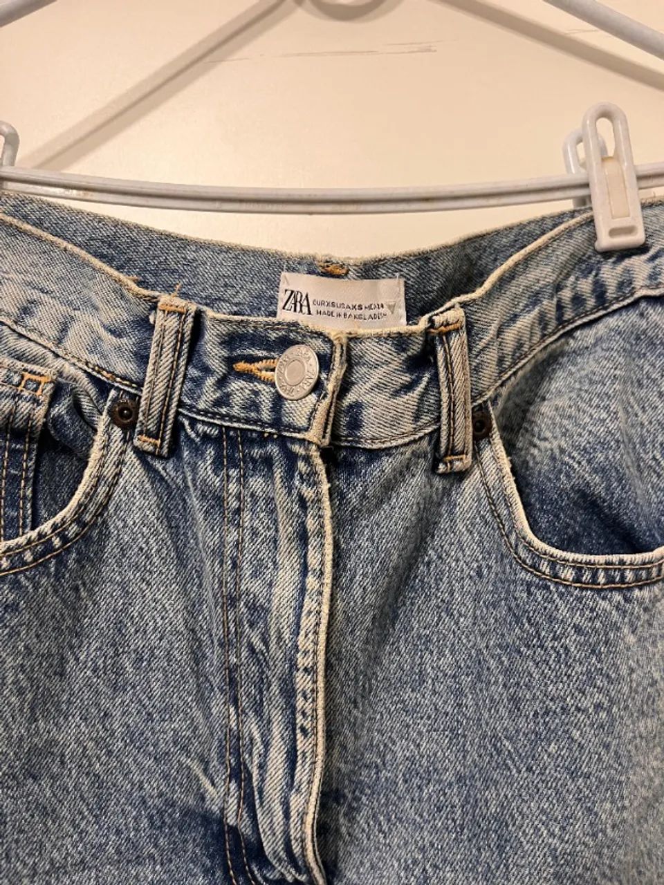 Saia jeans longa Zara PP - Foto 3