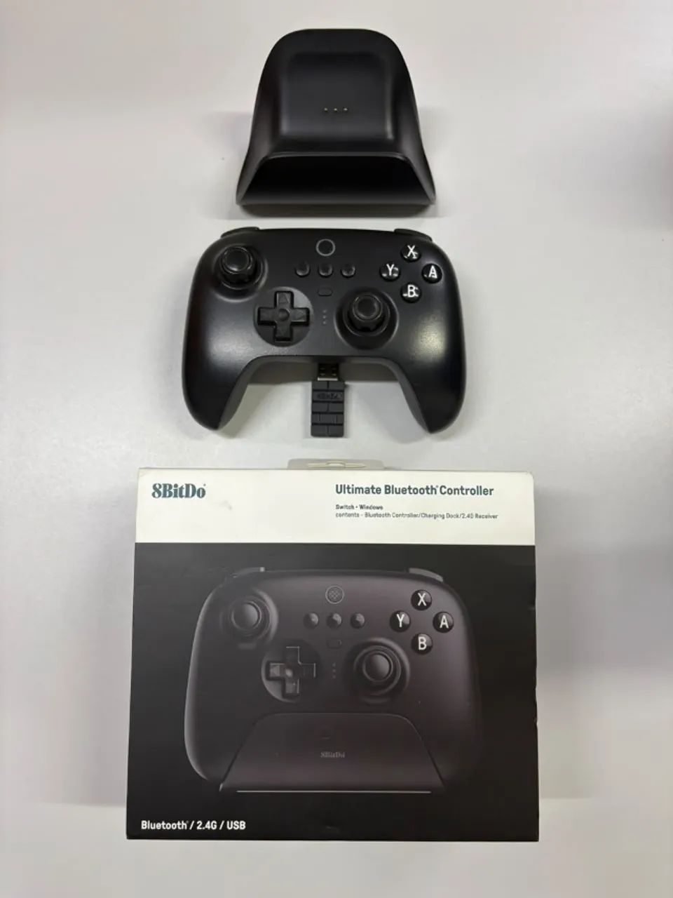 Controle 8BitDo Ultimate Bluetooth Com Dock Hall Effect Completo Caixa - Foto 2