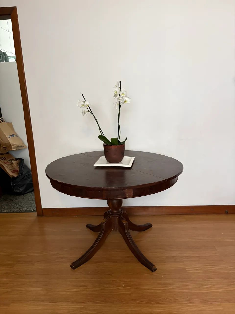 Mesa redonda madeira maciça jacarandá  - Foto 2