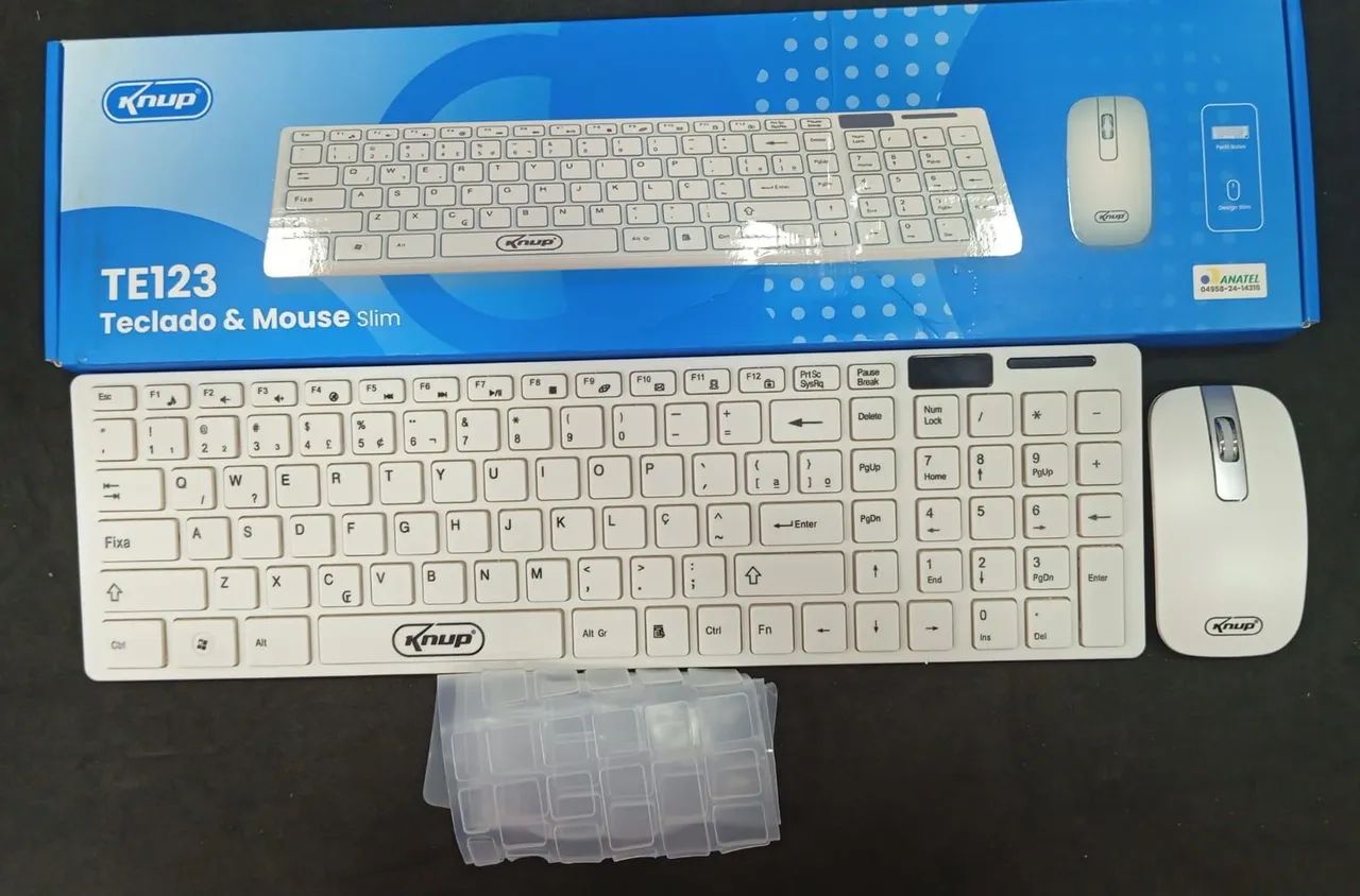 Kit teclado e mouse sem fio