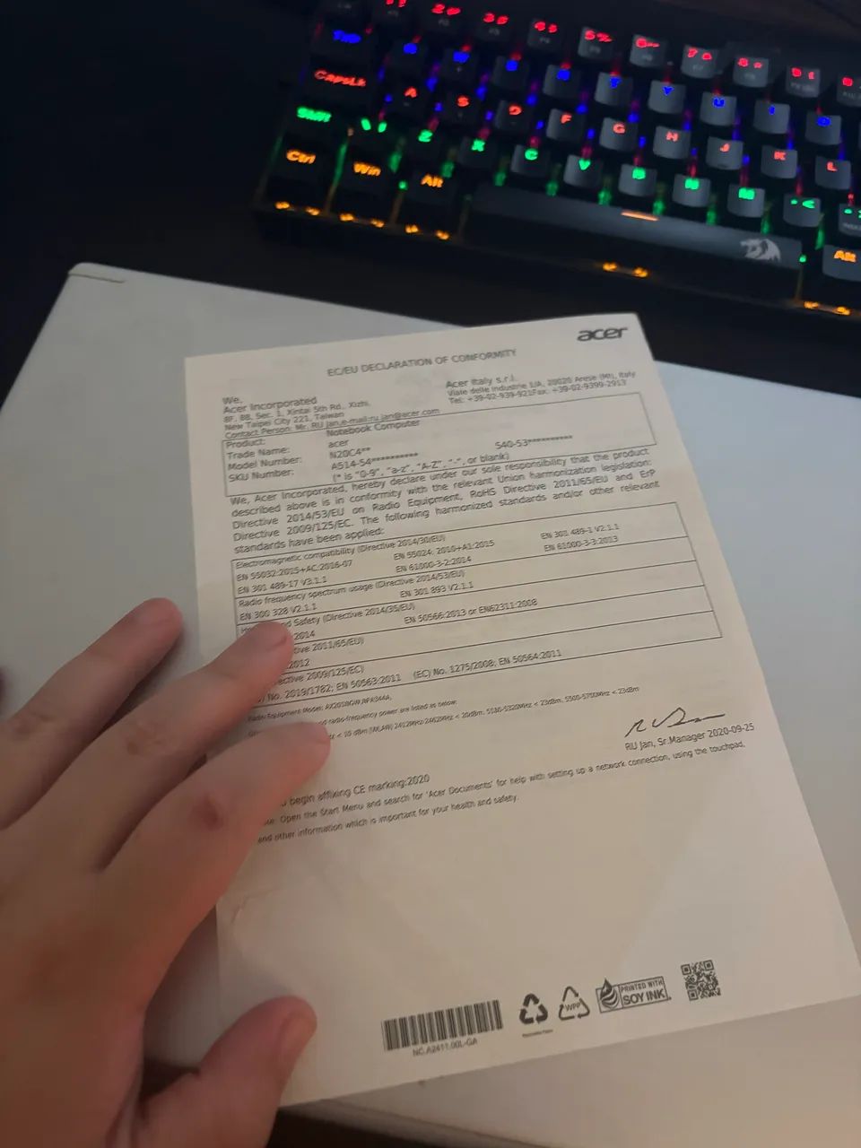 Notebook Acer Aspire 5