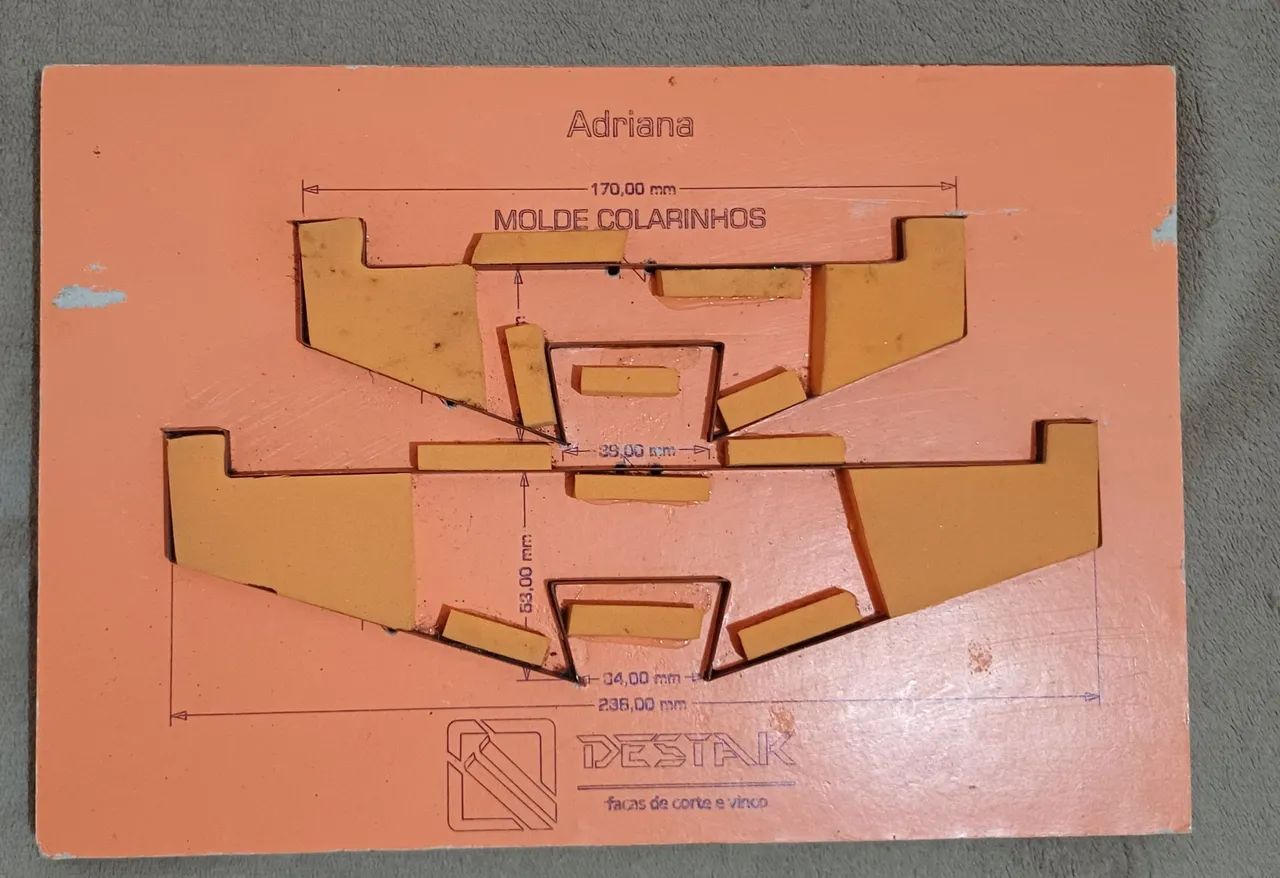 Faca de corte colarinho pet