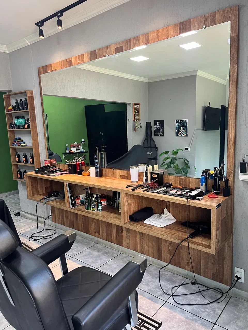BANCADA BARBEARIA + ESPELHO - Foto 3
