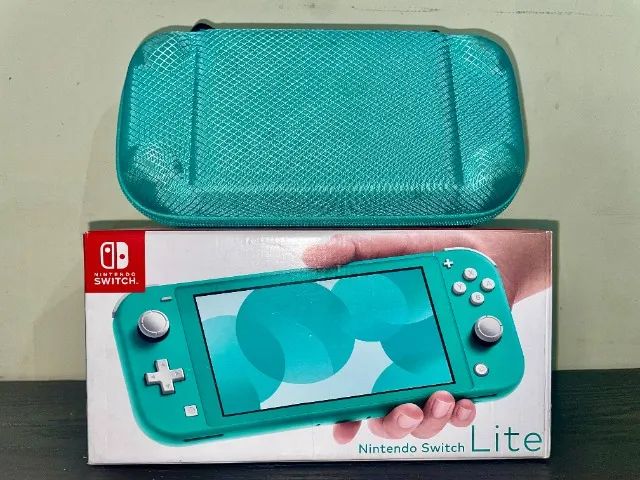 Switch Lite CONSERVADO 32 GB Vem com CAIXA + CASE + JOGOS