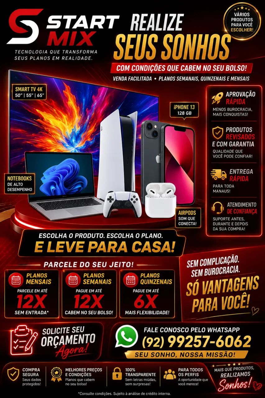 ELETRÔNICOS COM VENDA FACILITADA - START MIX