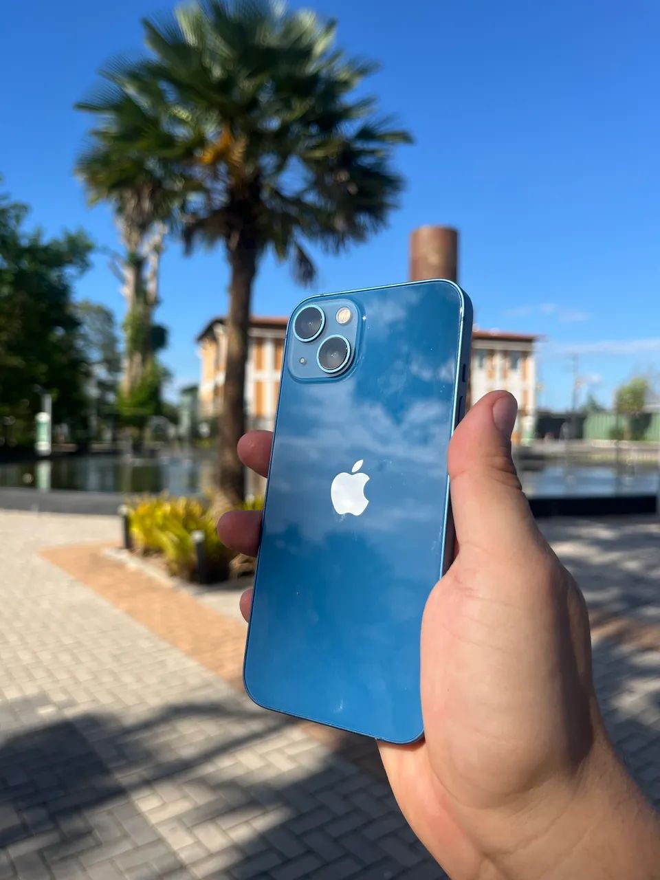 iPhone 13 Azul 128GB - Bem Conservado, Funcionando Perfeito