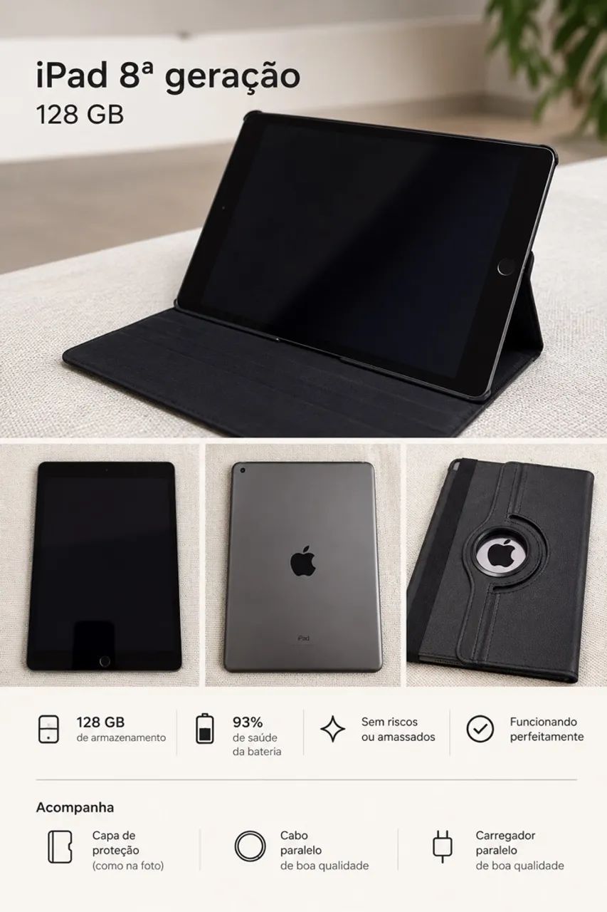 iPad 8ª Geração 128gb