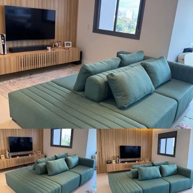 Sofá Modular Verde 2,60x1,60 - Foto 4